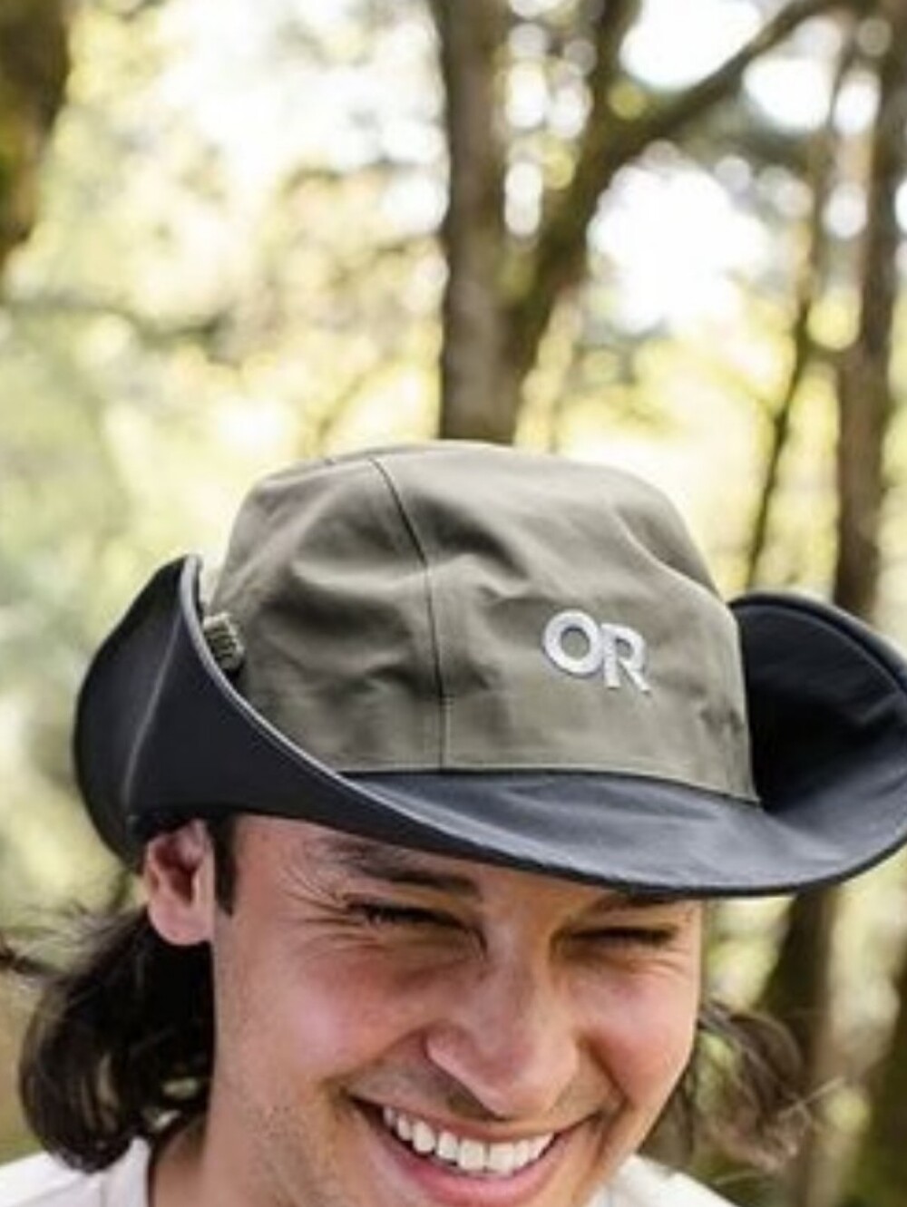 Outdoor Research Gore-Tex Seattle Rain Hat Size Large Green Black Waterproof OR